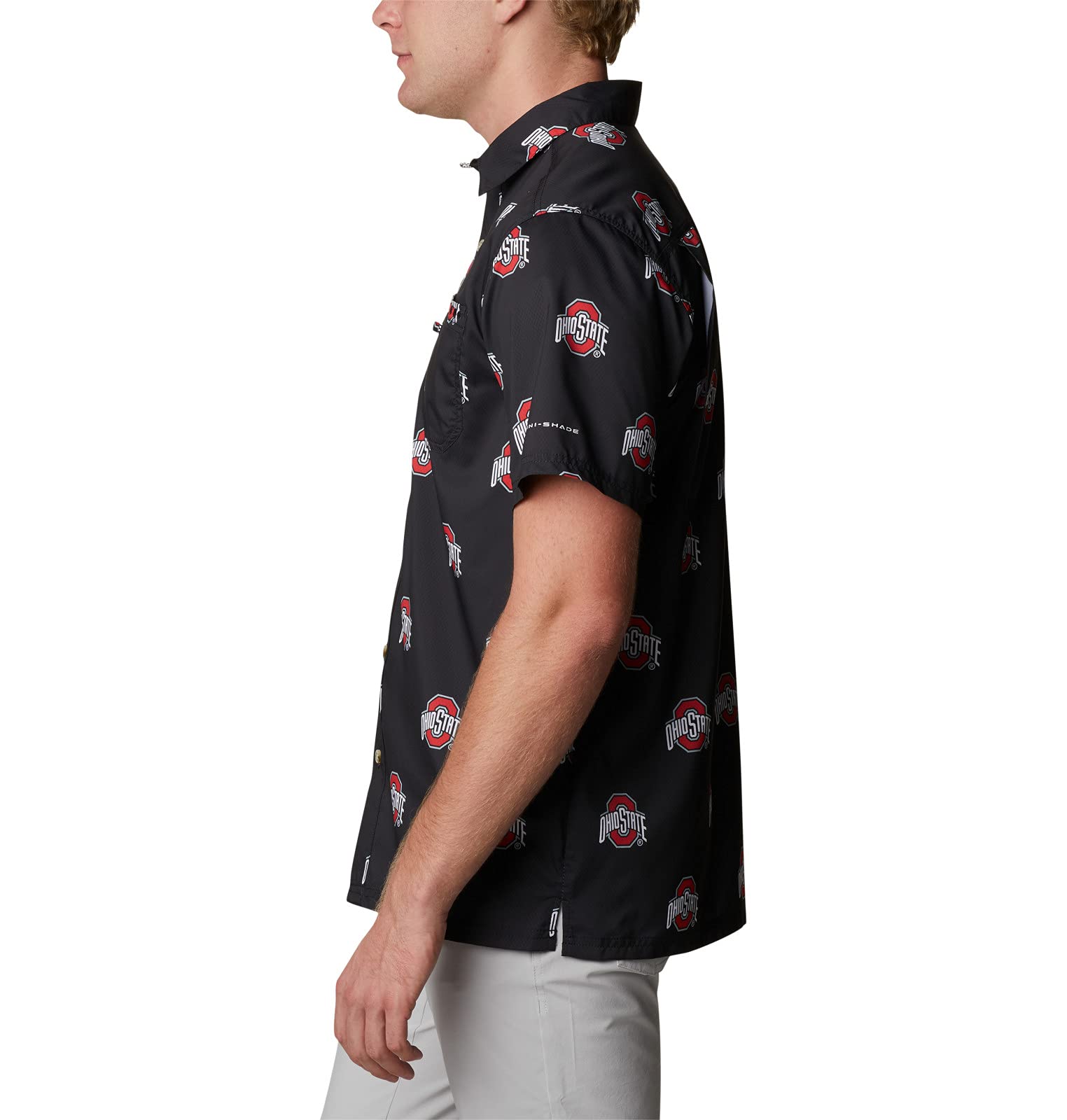 NCAA Collegiate Super Slack Tide Shirt, męska, Collegiate Super Slack Tide Shirt, NC - Collegiate Navy, Small