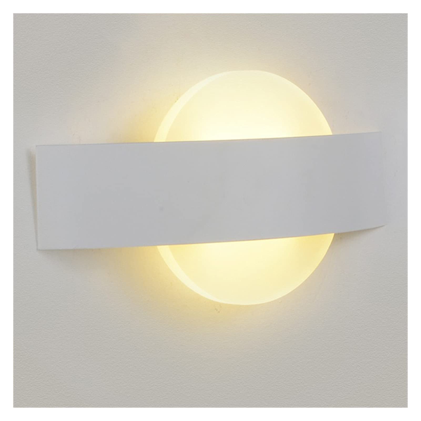 Compatible con la sala de estar Modern LED Simple Dormitorio Luces Interior Comedor Pasillo Iluminación Material de aluminio Aplique de pared, AC 85-265V Apliques de pared Present