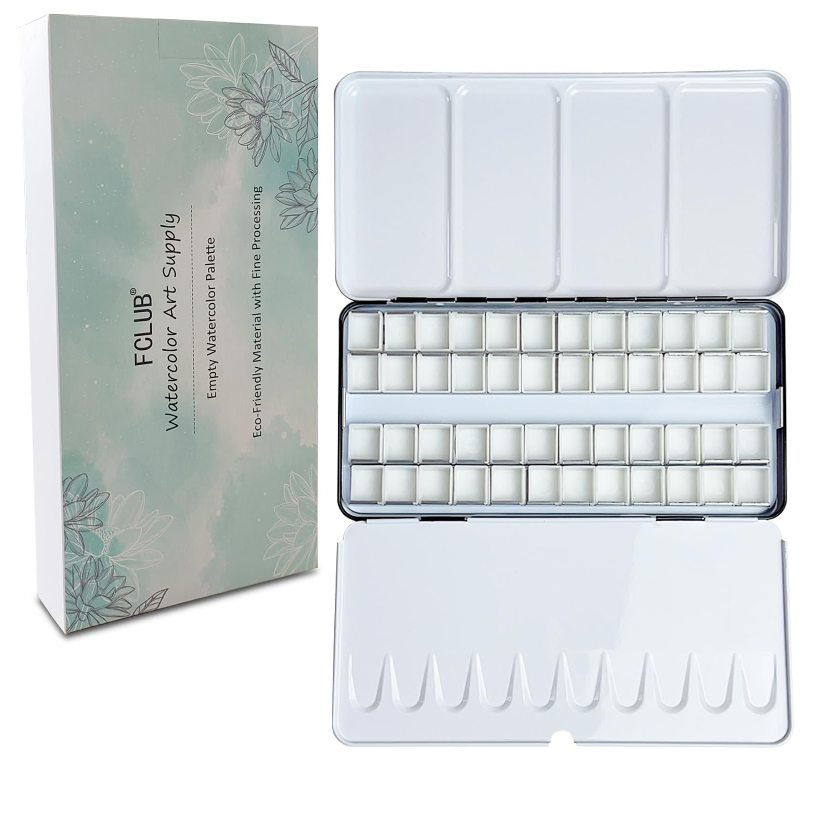 Mini Boîte En étain Portable, Palette D'aquarelle Vide à 12 Puits, Petit Rangement De Peinture, Kit De Voyage Pour Artiste En Plein Air, Croquis Avec Clip Magnétique Et Pot à Huile