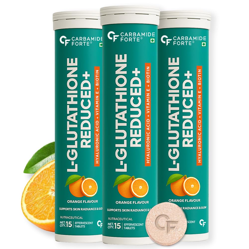 carbamide forte japanese reduced l glutathione tablets Carbamide Forte Japanese Reduced L Glutathione 600mg 15 Tablets Pack of 3