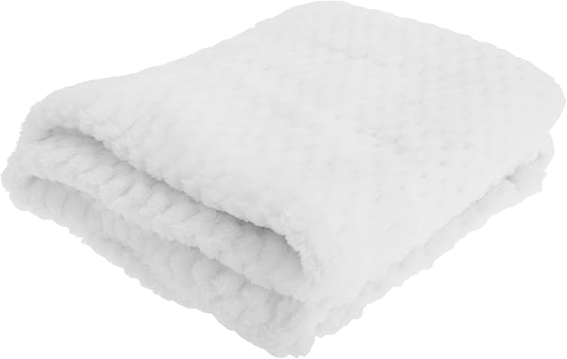 Baby Boys/Girls Supersoft Waffle Textured Blanket (75 x 90cm) (White)