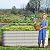 Olle Metal Raised Garden Bed Easy Quick Setup Metal Garden Bed 32" Tall, 12-in-1 for Growing Flowers Herbs DIY Gardening