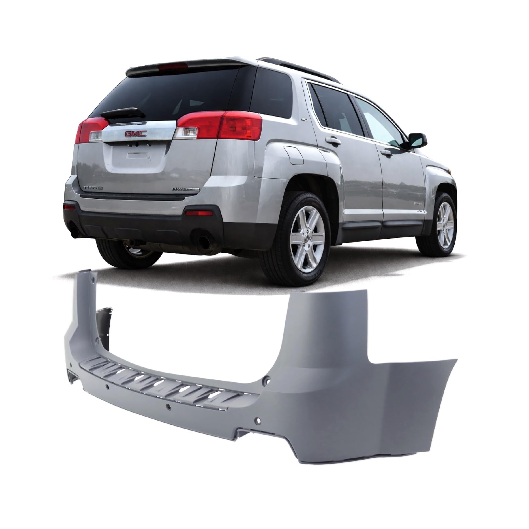 FitParts Compatible with GMC Terrain 2010–2015 Rear Bumper Cover