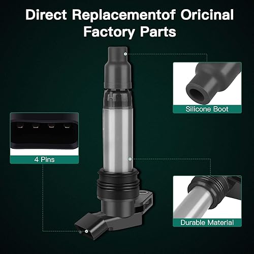 Miniatura 5 de SCITOO Paquete de bobinas de encendido para Volvo XC90 3.2L 2007-2012 para Volvo XC70 3.2L 2008-2012 para Volvo XC60 3.2L3.0L 2010-2012 para Volvo