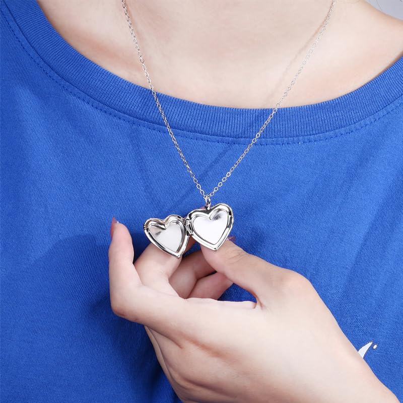 Best Friend Necklaces for 2 Girls Sisters Rainbow Heart Locket Necklace Set for BFF Bestie Birthday Christmas Gifts for Big Little Soul Sister Matching Friendship Necklace Keepsakes2