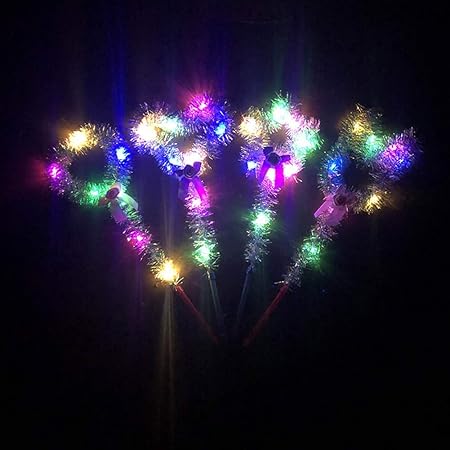Amazon Co Jp 光るおもちゃ Ledペンライト 魔法の杖 光る 5個入 光り物玩具 ウェーブボール 子供会 コンサート 浴衣を着て 子供用 女の子 縁日 お祭り夏祭り 花火 ファッション 応急 コンサー パーティー 遠足 野外 適用 可愛い おもちゃ