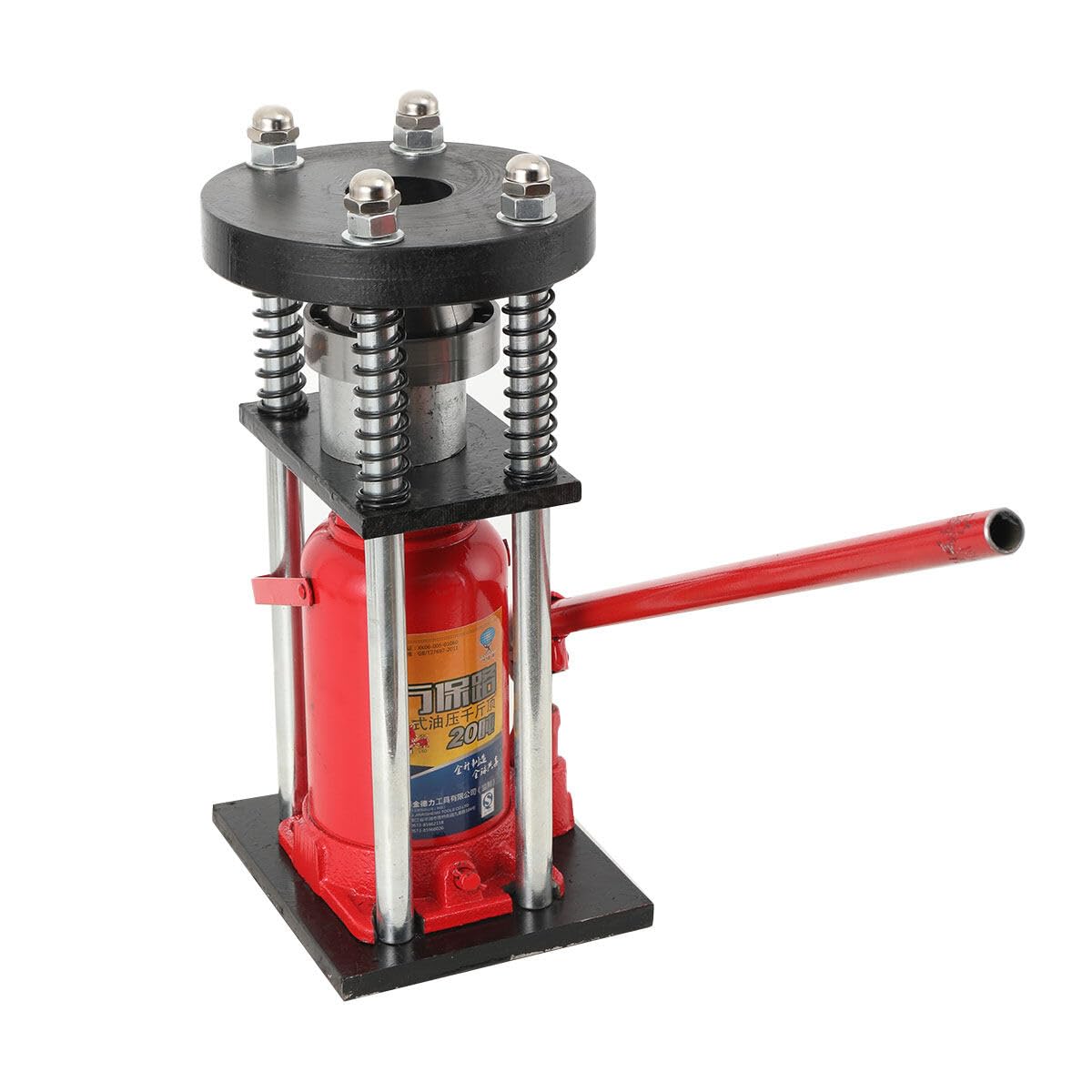 ECUTEE Large Bottle Jack Hose Crimper 20 Tons Manual Benchtop Hydraulic High Pressure Sprayer Hose Diesel Hose Agricultural Hose Pressing Hydraulic Clamping Tools Size Range:(16-38 mm)