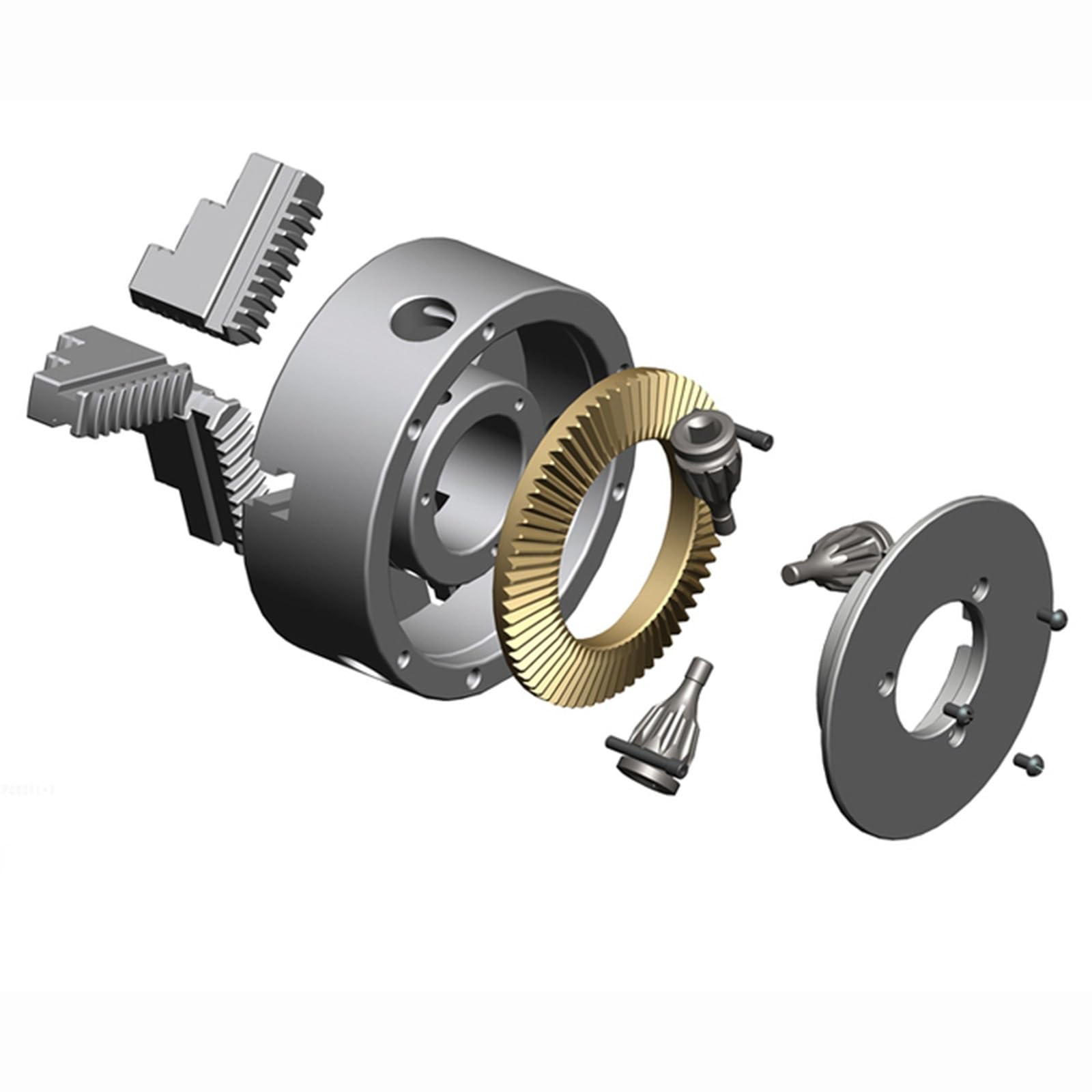Mandril De Torno Manual Autocentrante De 3 Mordazas K11 160A Con Mordazas Separadas Reversibles, Alta Precisión Para Tornos CNC Y Fresadoras, Torneado De Metales