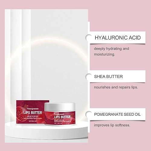 Lip Butter Sleeping Hydrating Nourishing for Dry Lips Hydrating Smoothing Non-Sticky Lip Butter