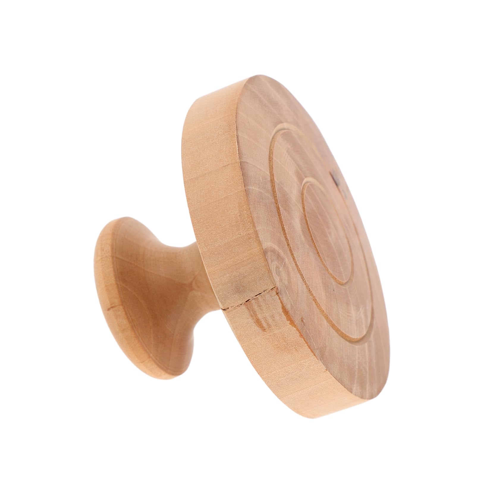 BRIGHTFUFU Cake Press Flour Tortillas Corn Tortillas Meat Pie Mold Wood Tortilla Press Steam Bun Mold Burger Mold Mini Pancake Mold Tortillas Press Dough Press Flat Burger Press Wooden Beige