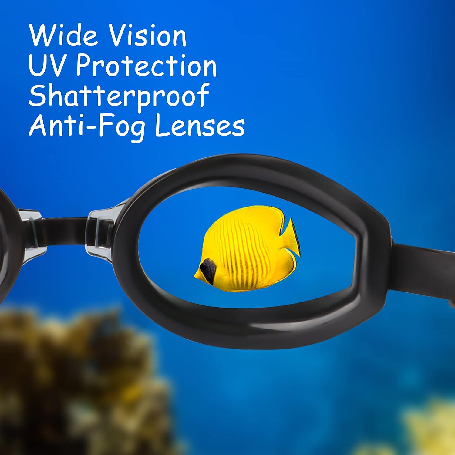 æ- å“牌 Swimming Goggles, No Leaking Anti Fog UV Protection Swim Goggles - Image 5