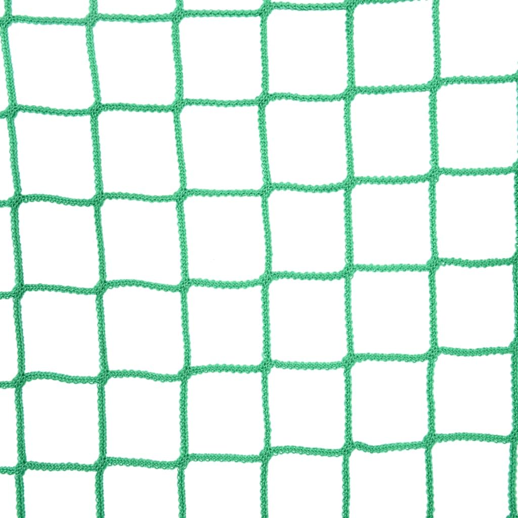 PP Ladungssicherungsnetz Anhängernetz Grün 8x3,5 m mit Gummiseil, reißfestes Transportnetz für Anhänger, LKW und Dachgepäckträger, universelle Passform für sichere Ladungssicherung