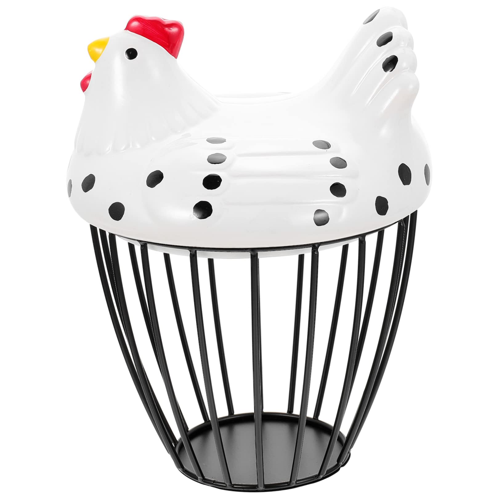 LckCryspho 卵収納バスケット 枝編み細工 三つ仕切り 台所用ワイヤーバスケット 、多機能収納 調理器具整理 キッチンカウンター対応 家庭用 レストラン向け (アソートカラー)