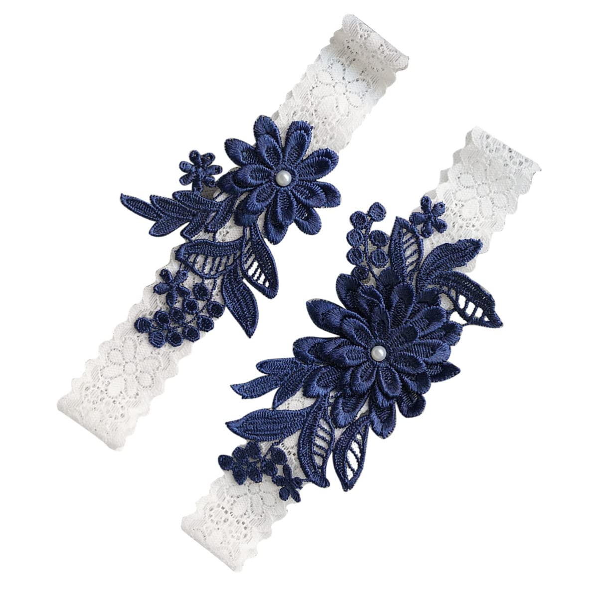 Cintura 1 Paio Giarrettiera da Sposa Set Giarrettiere in Pizzo Elasticizzato Cintura Fascia per Gamba Floreale Accessorio per Piede da Sposa Accessorio per Ornamenti di Nozze Festa di Fidanzamento