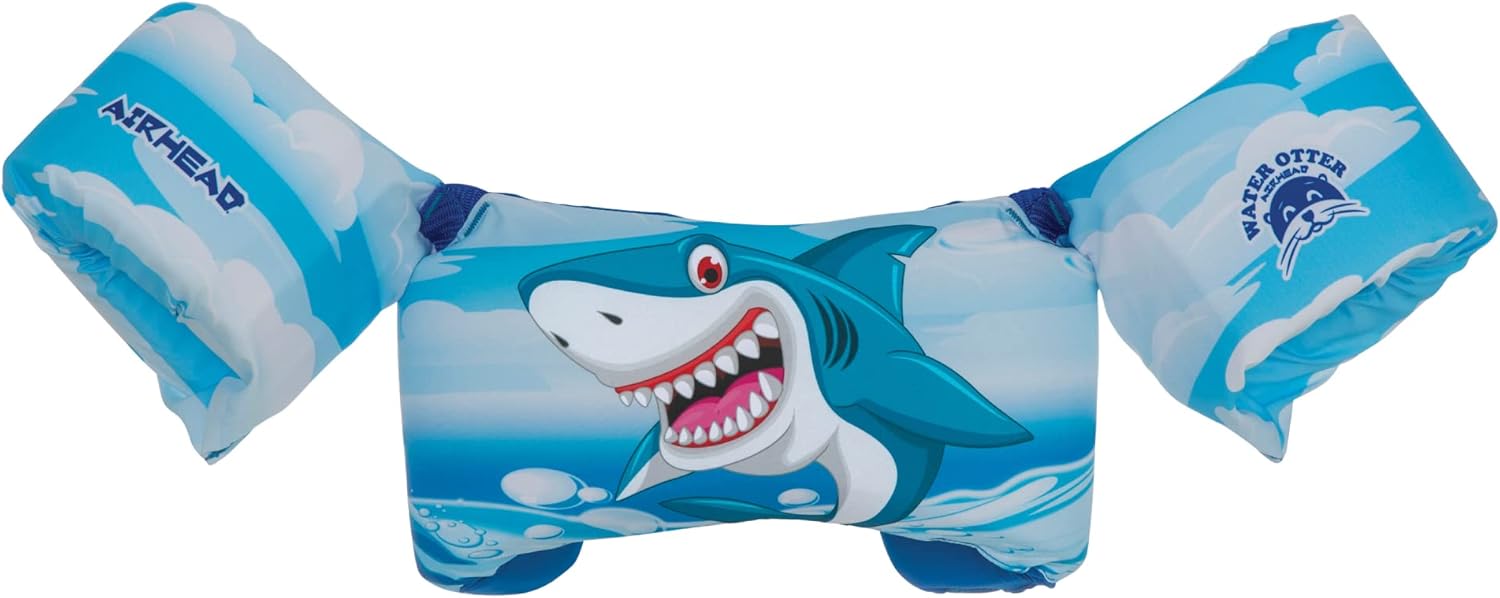 Airhead Water Otter Child Life Vest and Swim Aid, Shark, Premium : Sports & Outdoors