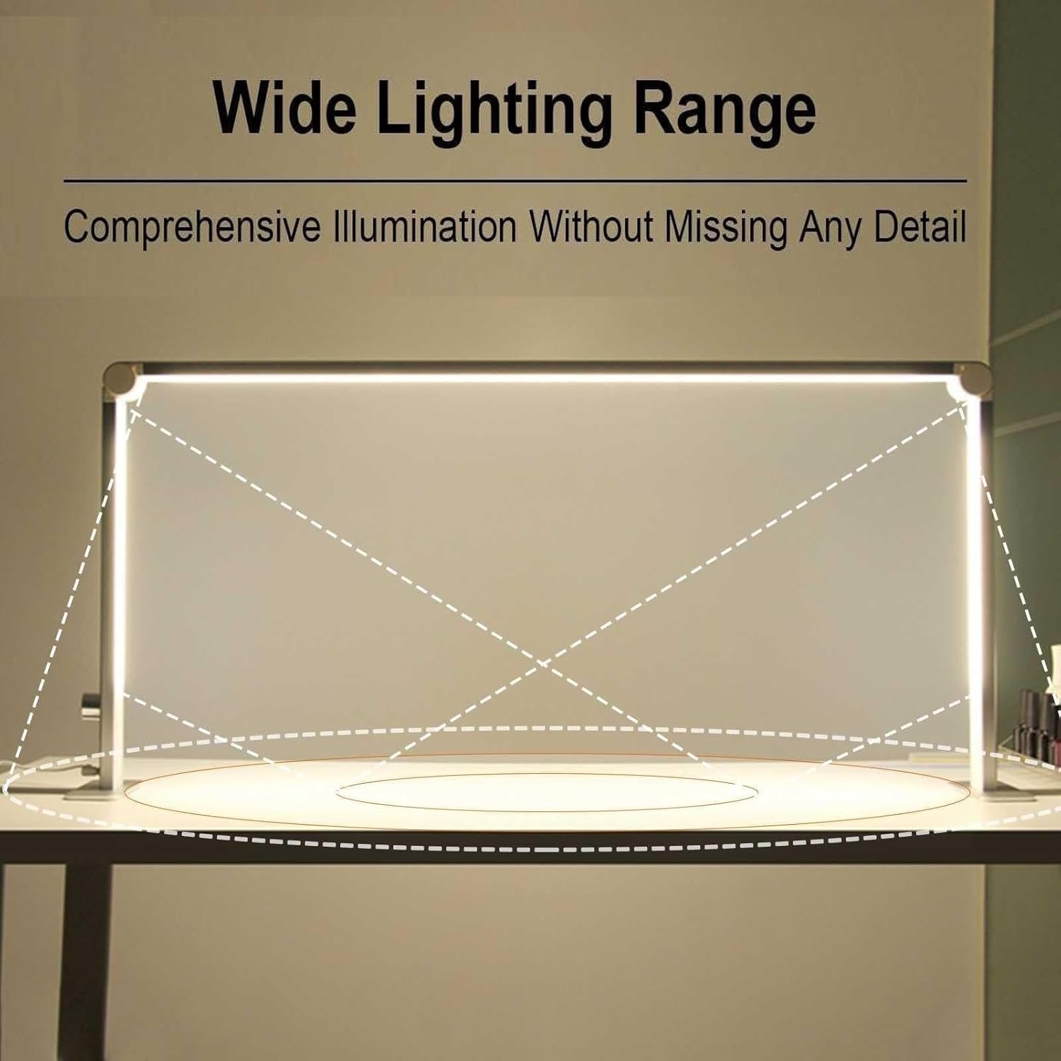 RYAZOZA Foldable Square Nail Table Lamp with Adjustable Brightness and Hue Lamp, 36W Upgraded Manicure Light, Comfortable Workspace Lighting (Color : Rose Pink)