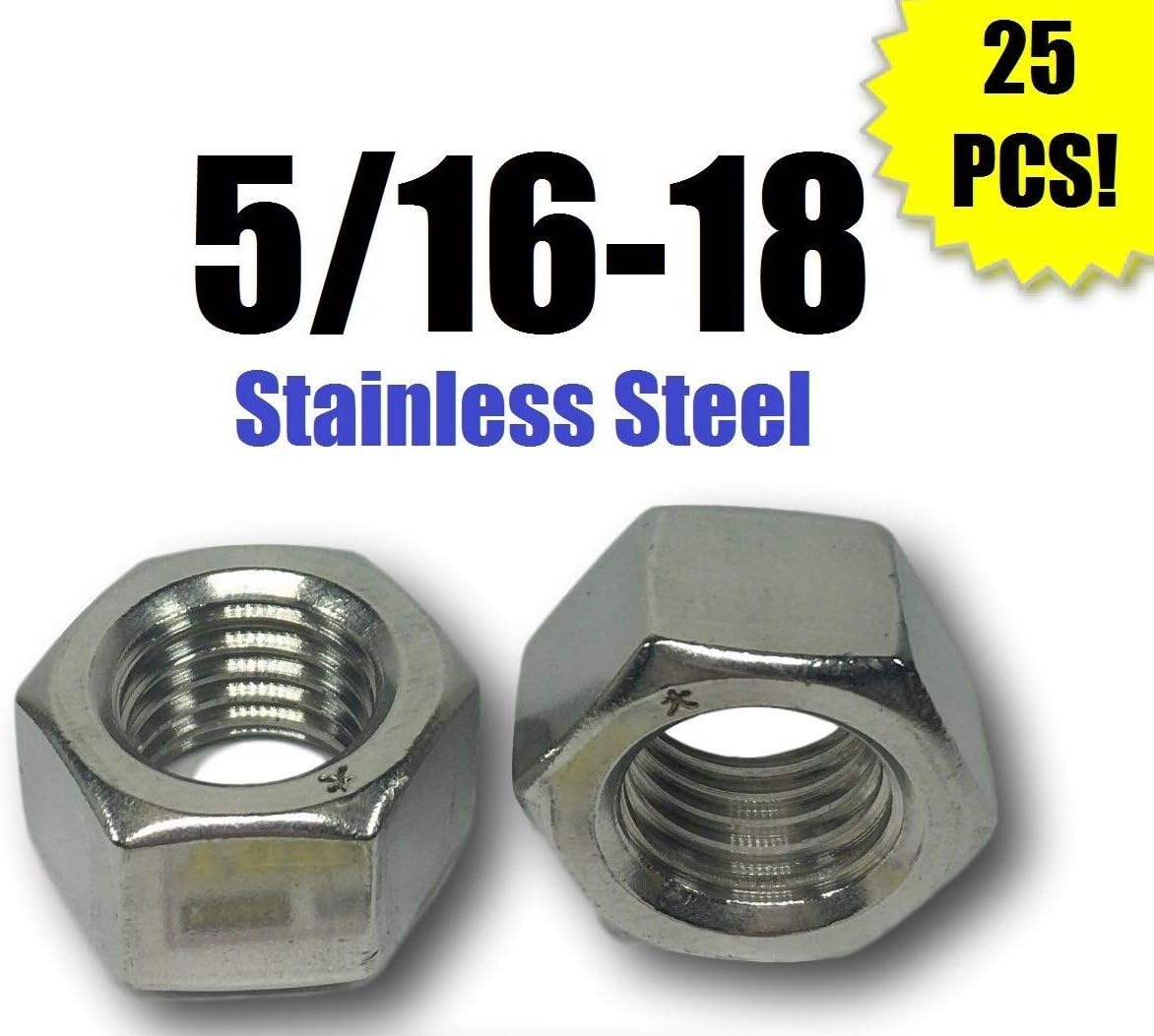 Lot De 25 écrous Hexagonaux En Acier Inox M2 X 0,4 Mm - Filet Gros Pas