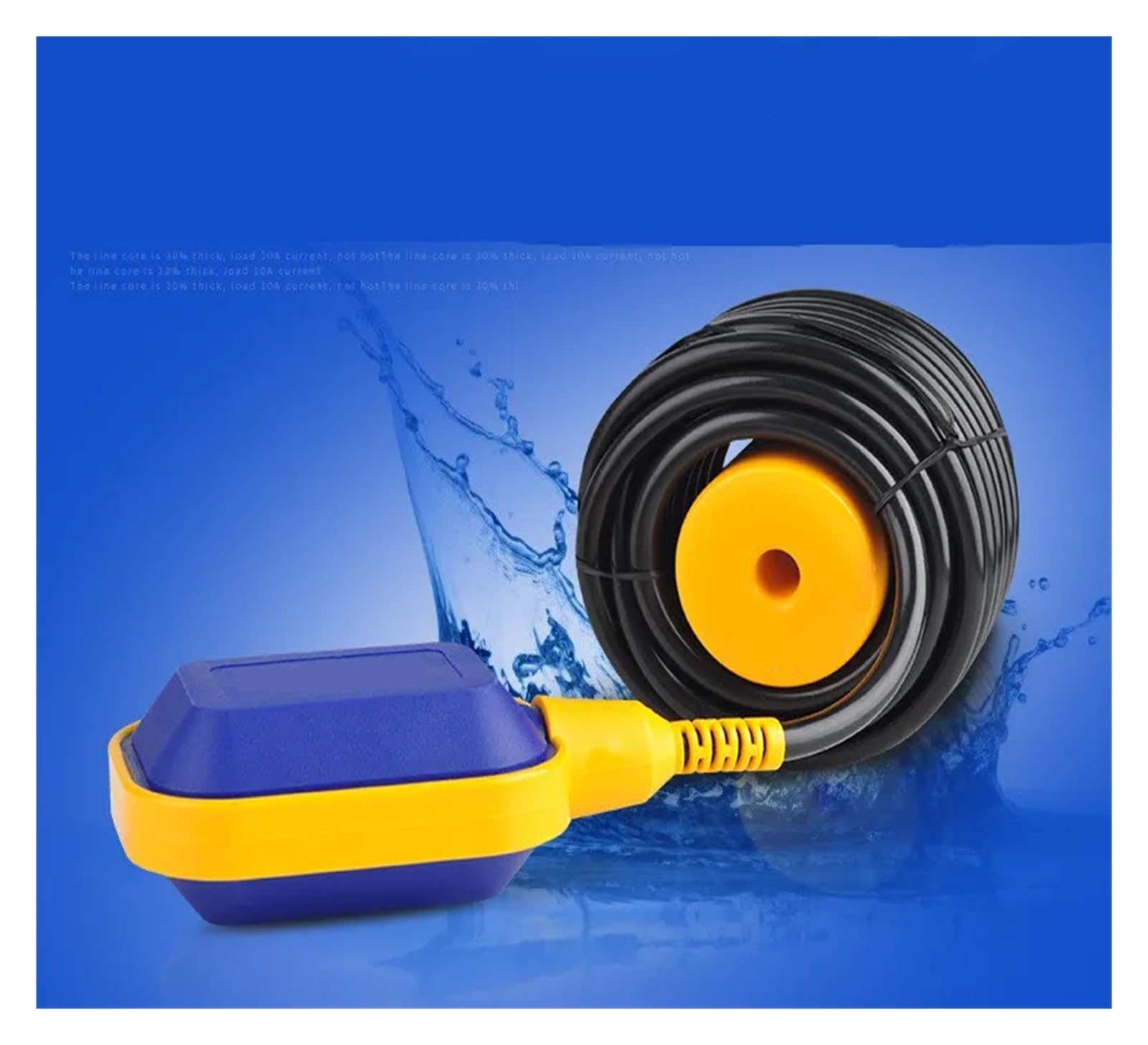 NURII Interruptor de Flotador de 2 uds, for Controlador de Nivel de Tanque de Agua, Sensor, Controlador de Bomba de Fluido líquido, 220v 16A (Size : 5M)