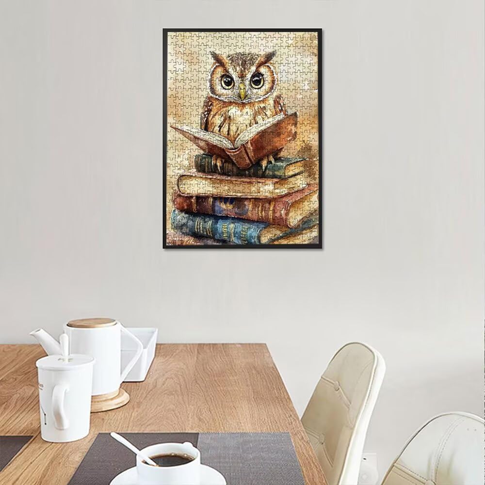 Puzzle 5000 Pezzi, Libri Gufo 3D Puzzle per Adulti Impegnativo, Educa Puzzles Artistico, Divertente E Stimolante Puzzles Decorativo per La Famiglia, Regalo e Decorazione Pareti DX0YL6-838