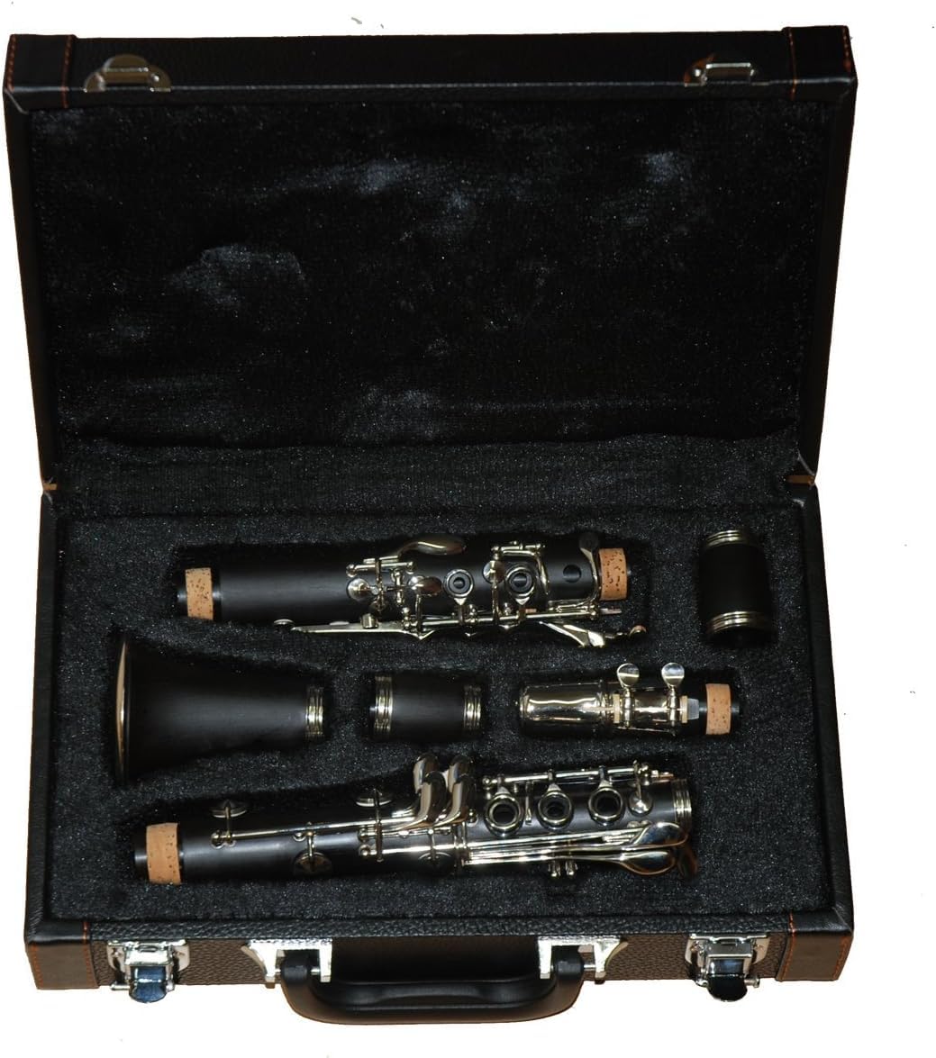 TKC-115 Clarinetto in C – Sistema Bohemien – Clarinetto completo di valigia, 2 pere, bocchino, foglia e accessori per la cura – Clarinetto C nel sistema di impugnatura Bohem