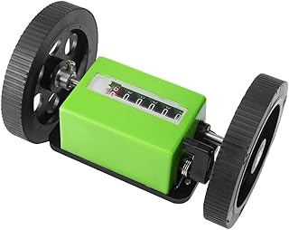 Rolling Meter Counter Digital Rolling Wheel,Mechanical Length Counter Meter Counter Rolling Wheel Green for Textile Printing