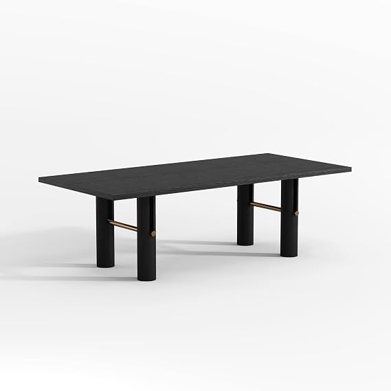 SOLIS Altin Rectangular Dining Table, Black (96x44)