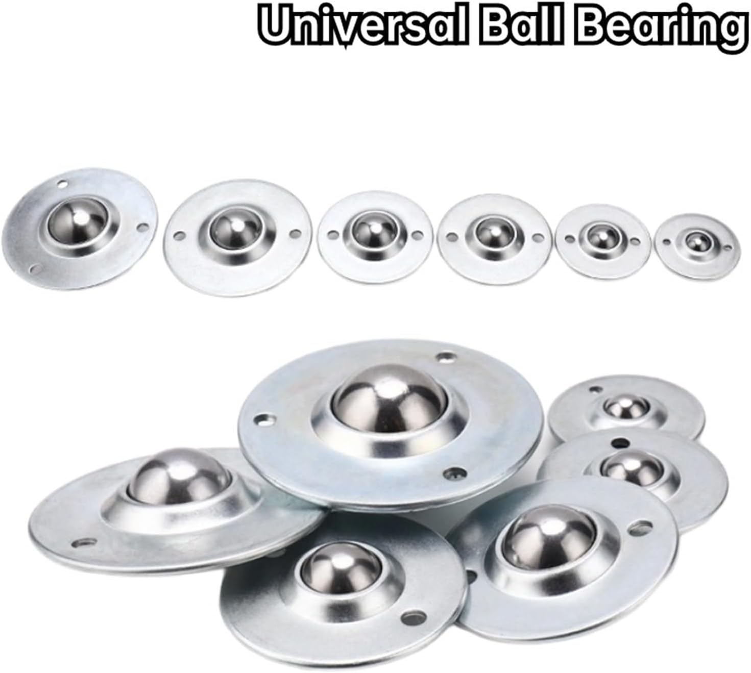 1PCS CY-25B Universal Ball Bearing Bull Eye Wheel Stainless Steel Nylon Ball Universal Ball Ball(Stainless Steel)