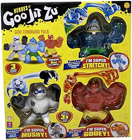 Heroes Of Goo Jit Zu 3 Figure Pack Kids Bundle Pantaro Blazagon Thrash