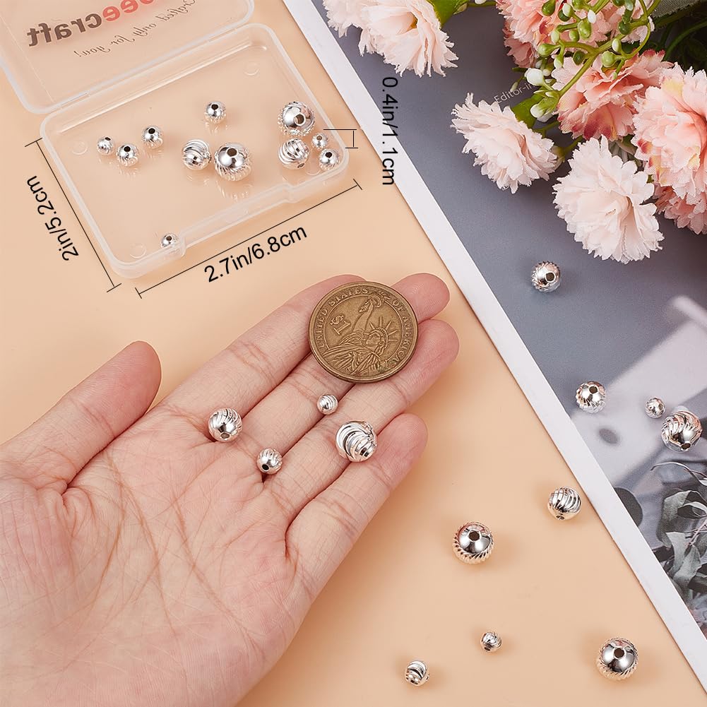 Beebeecraft Sterlingsilber-Blumen-Abstandsperlen Set – 15 Stück In 3 Größen Für DIY-Schmuck