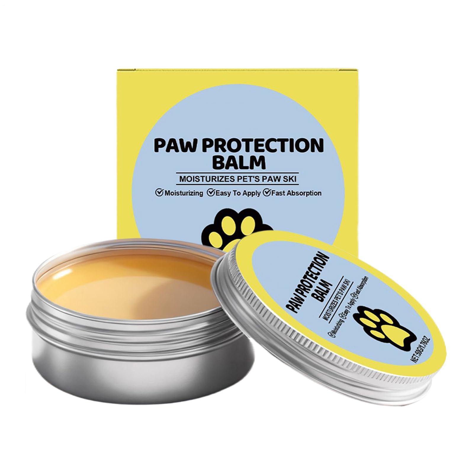 TABSIRAH Dog Nose Balm - 50g Moisturizing Soothing Lick-Safe Cream | Healing Paw Care Wax for Dry Skin | Natural Pet Claw Repair Ointment | Gentle Winter Protection for Bulldog Cat