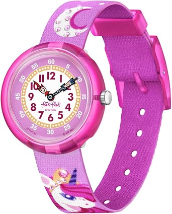Flik Flak Girl Kids Watch Casual Pink Bio-sourced Quartz Waterproof Dreaming Unicorn