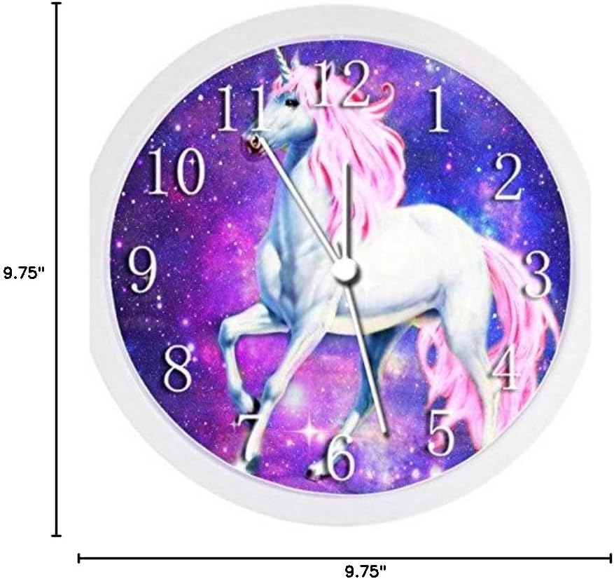 Glow In the Dark Wall Clock - Unicorn #6