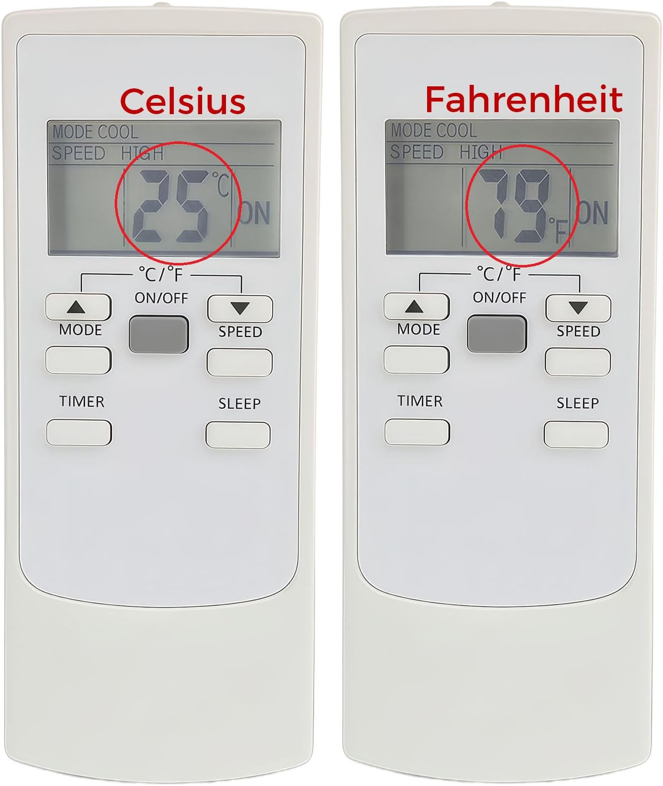 YAA1FB Replacement Remote Control for Lennox AC Air Conditioner YAA1FB YAA1FBF YAA1FB1 YAA1FB1F (Display in Both Fahrenheit and Celsius !)