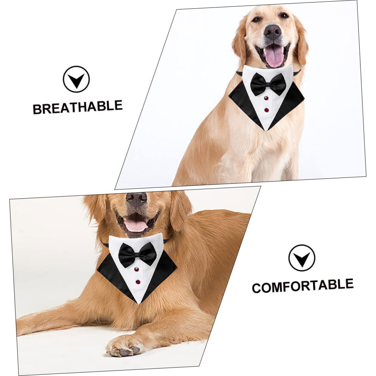 FOMIYES 3sätze Hundesuit Und Bandana Für Hochzeiten Eleganter Hund Mit Verstellbarem Bandana Für Kleine Und Mittelgroße Hunde Für Besondere Anlässe