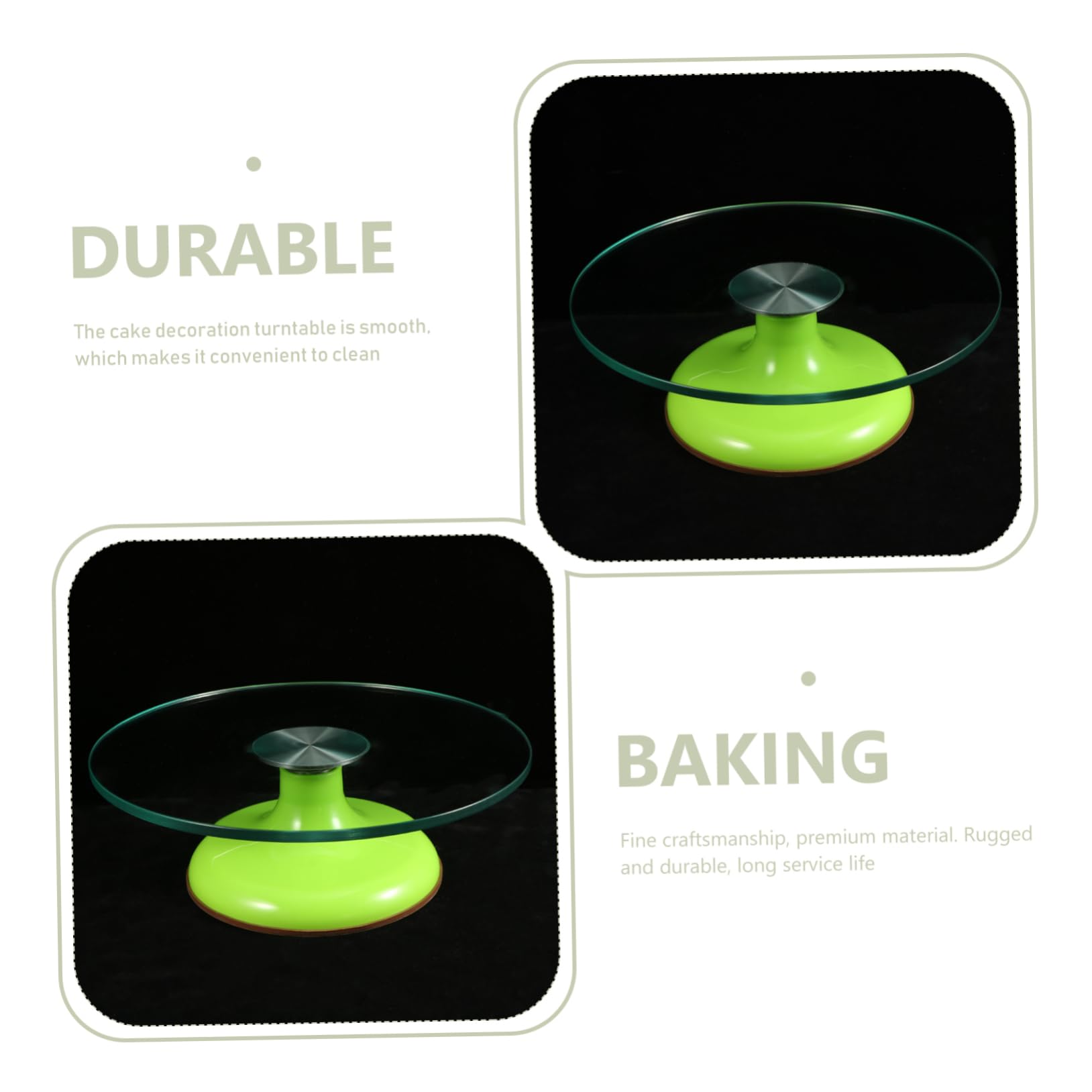 PRETYZOOM Plato Giratorio Decorar Tartas Herramienta Hacer Pasteles Robusto y Resistente