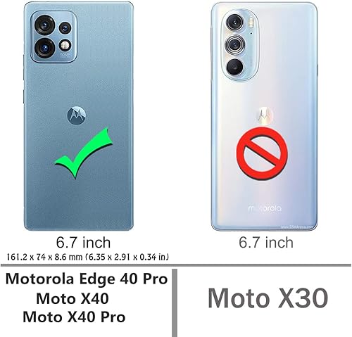 Miniatura 2 de Osophter Funda para Motorola Edge Plus 2023, Motorola Edge 40 Pro, Moto X40X40 Pro funda para mujeres y niñas, diseño floral con protector de