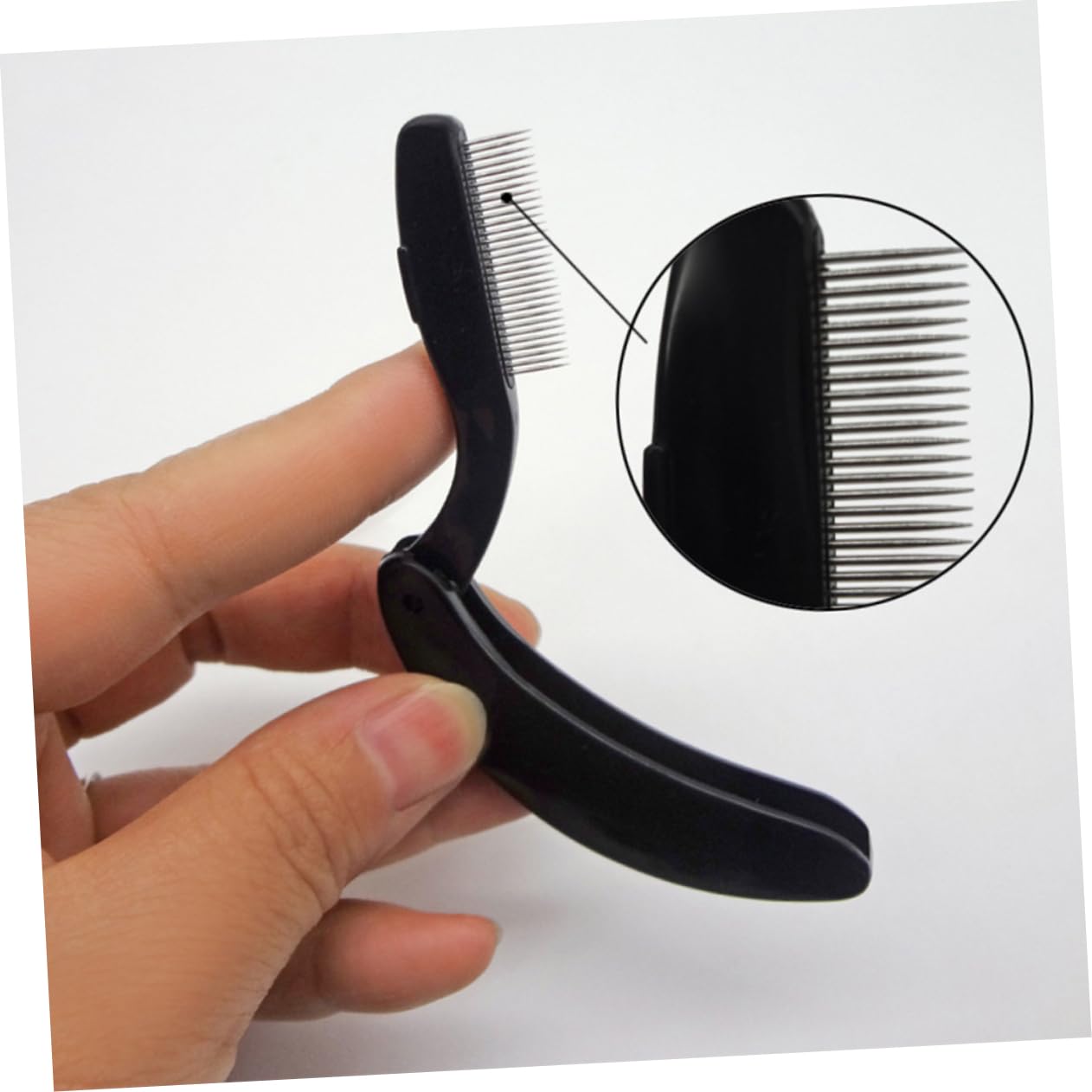 Didiseaon Eyebrow Spoolie Brush Set 4pcs Curved Eyebrow Comb Plastic Handle Folding Beauty Tool