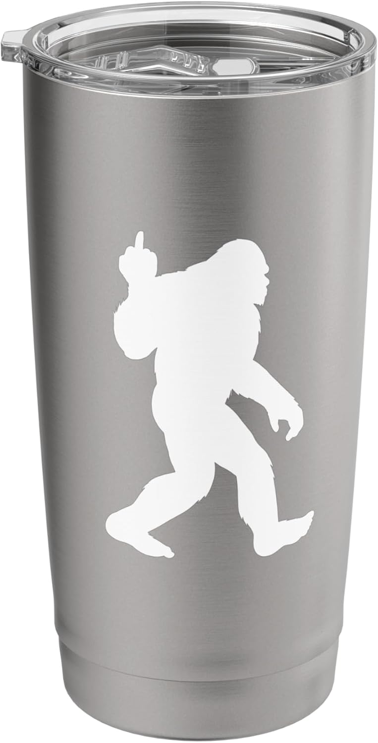 Bigfoot Middle Finger Stainless Steel Insulated Tumbler