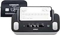 OMRON Monitor de Pressão Arterial de Braço Complete + Eletrocardiograma ECG HEM-7530T1
