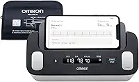 OMRON Monitor de Pressão Arterial de Braço Complete + Eletrocardiograma ECG HEM-7530T1
