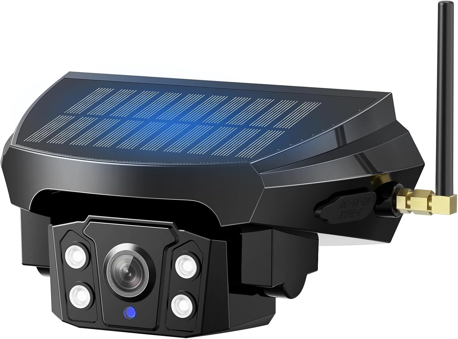 Caméra de recul solaire avec batterie pour camping-car