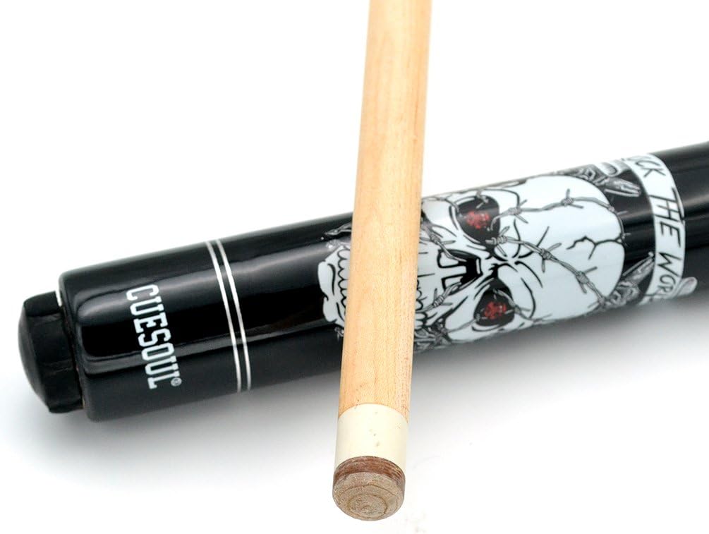CUESOUL 58 inch 19/20/21 oz 1/2 Maple Pool Cue Stick Kit-Rockin Series