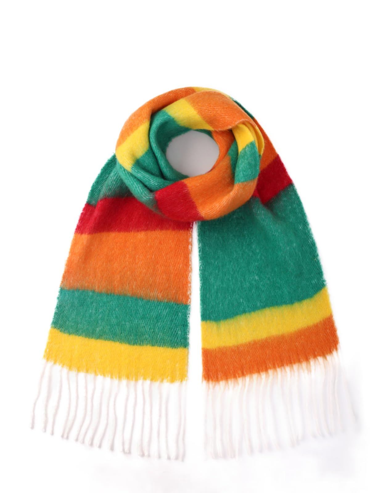 kaliya Womens Chunky Oversized Plaid Winter Scarf for Women,Women's Fashion Colorful Christmas Blanket Scarf Ladies Scarves