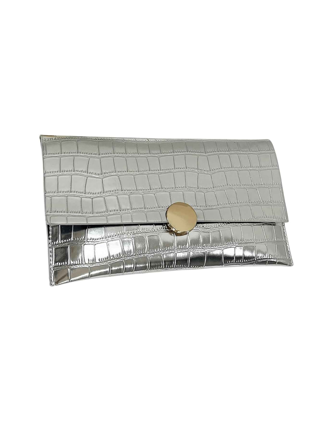 Verdusa Women's Clutch Evening Bags Trendy Envelope Handbag Metallic Purse Clutch Bag, Clutch Purse, Wedding Guest Clutch, Clutch Purses for Women Formal, Evening Handbags