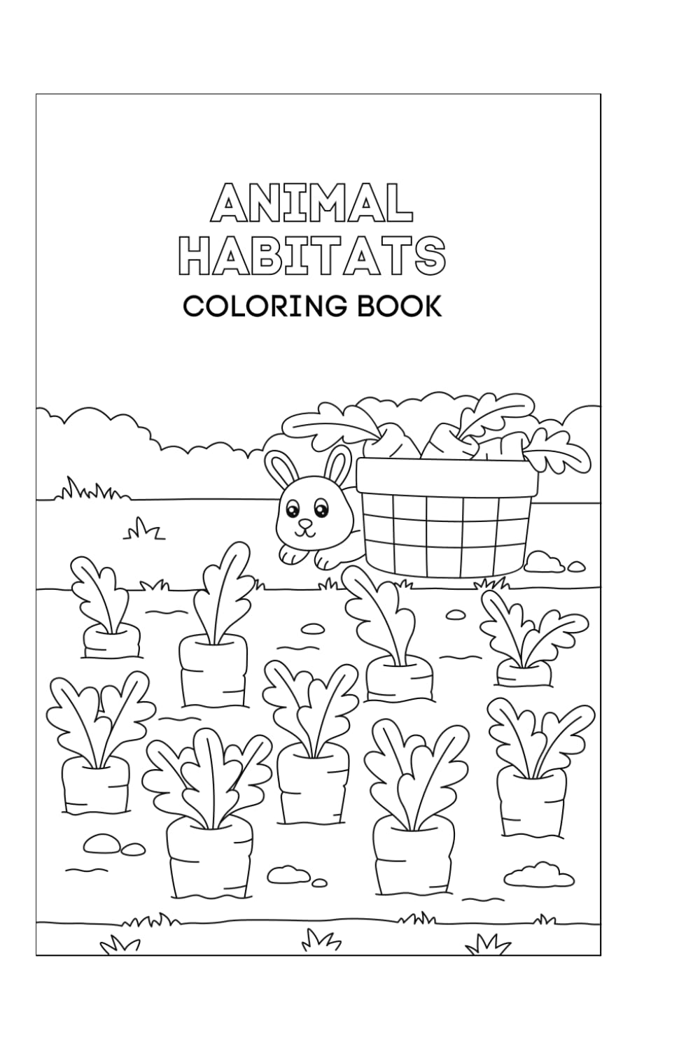 Animals Habitats: Coloring Book