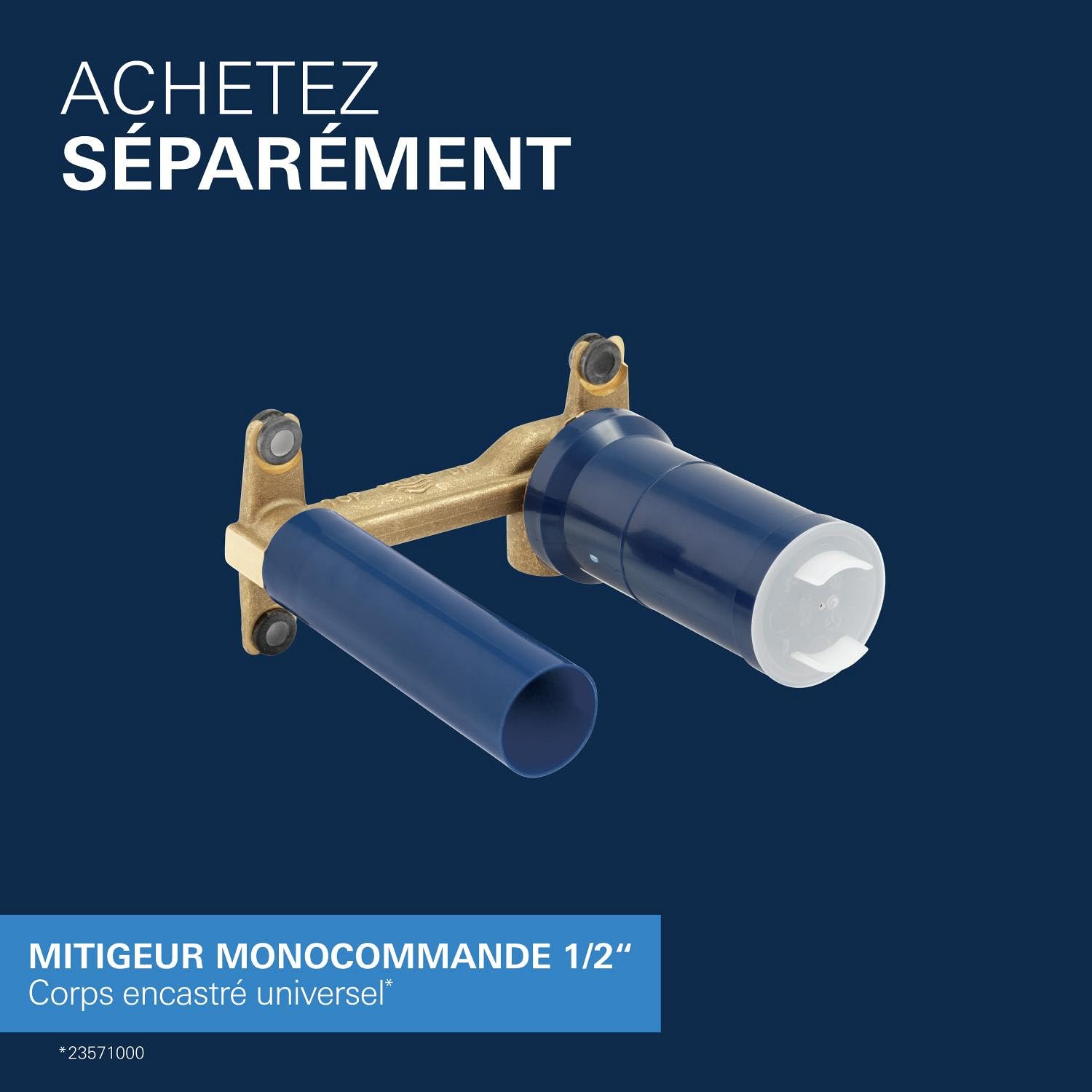 GROHE Essence Mitigeur Lavabo, Encastré, 2 trous mural, Taille M, chrome, 19408001 (Import Allemagne)
