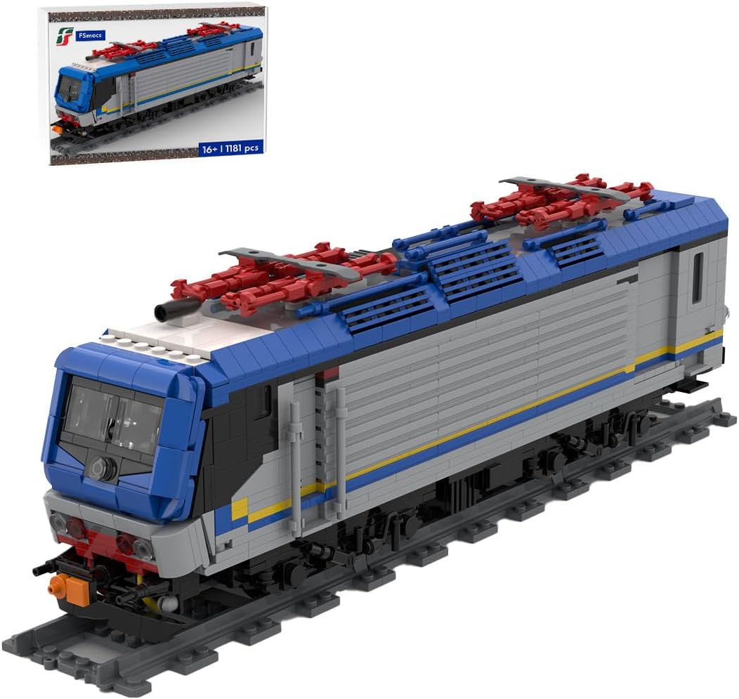Amazon.com: Train Modular Building Blocks Set, Italy Railway Class ...