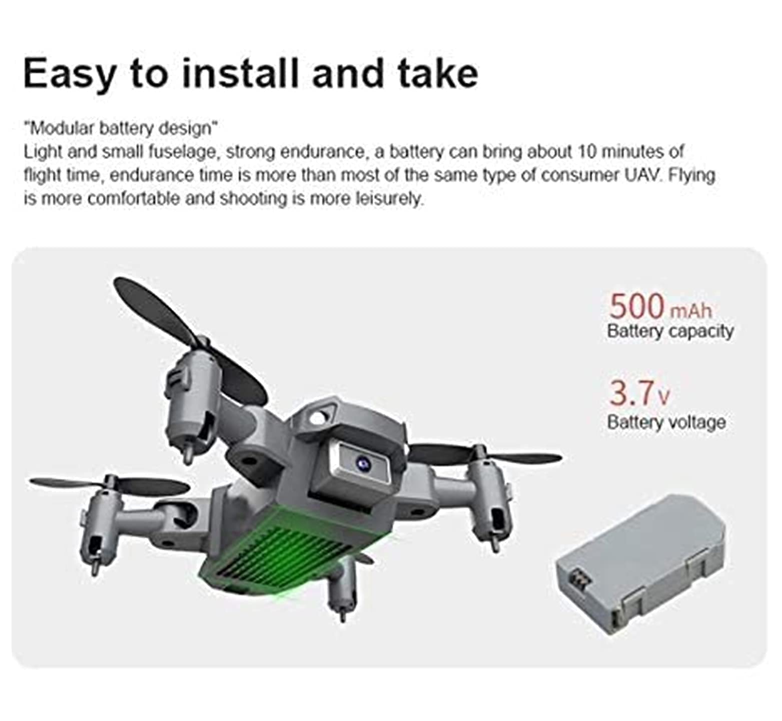 Drone para Adultos con cámara 4K UHD WiFi, FPV Quadcopter Plegable para Principiantes con Motor sin escobillas, Regreso a casa, GPS Sígueme (cámara 4k)