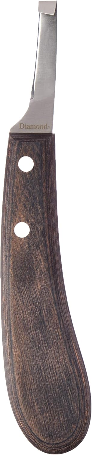 DIAMOND FARRIER RH Right Hand NarrBlade Hoof Knife, Narrow, Plain : Pet Supplies