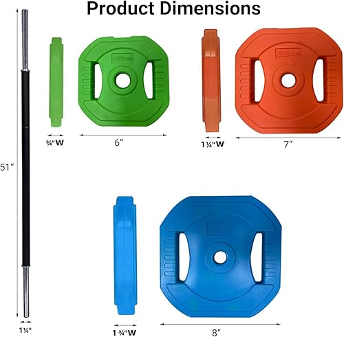 Miniatura 2 de Juego de pesas de barra ajustable, juego de bomba cardiovascular, juego de barra de pesas con pesas, pesas libres ajustables para entrenamiento en